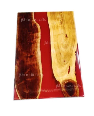 Epoxy  Resin Walnut Wooden Table top rectangle Table Custom order Hallway  Decor - Image 1 of 4