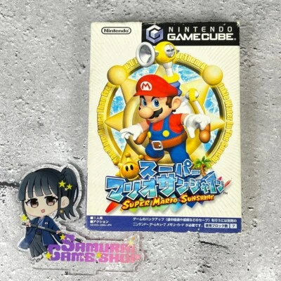 Super Mario Sunshine GameCube GC Japanese Language Edition Disc Case Manual set - Image 1 of 4