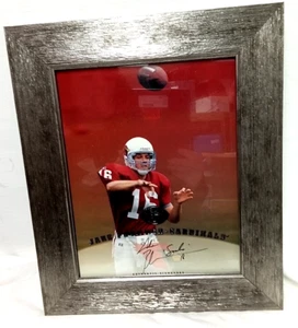 JAKE PLUMMER LEAF 1997 AUTOGRAPHED FOOTBALL ARIZONA CARDINALS 1997 8"x10" - Picture 1 of 2