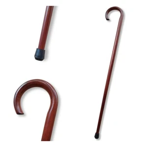 GEBOGENER Atemberaubender Holz Gehstock Stock Klassisch Naturholz Ø27mm [01C1] - Bild 1 von 4