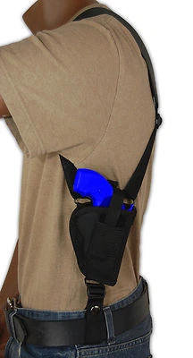 Barsony Gun Concealment Vertical Shoulder Holster for Charter Arms 2" Revolver - Image 1 of 4