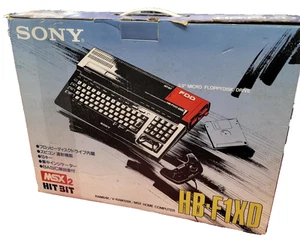 Computadora doméstica SONY HB-F1XD MSX2 HIT BIT FDD Z80A RAM 64K VRAM 128K Japón - Imagen 1 de 11