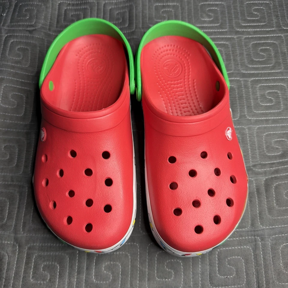 Zuecos Crocs "Luces de Navidad" Rojo Iluminado 203111-90H Hombre’s 7 Mujer’s 9 Foto 1 de 4