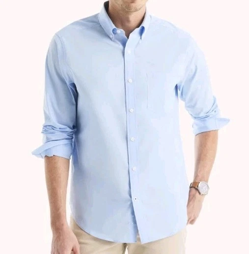 Nautica Flex Wrinkle Resistant Button Down Shirt Noon Blue Size XL - Image 1 of 1
