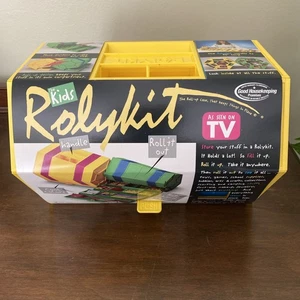 New The Kids Rolykit Roll-Up Storage Case Yellow Model S-11! Hobbies Toys Beads - Picture 1 of 9
