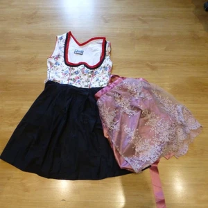 LIFOS Dirndl Trachten Alpen Kleid Blumen Ärmellos Germany Oktoberfestkleid - Bild 1 von 15