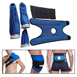Waist & Lower Back Large Ice Bag Packs with Adjustable Wrap, - Picture 1 of 7