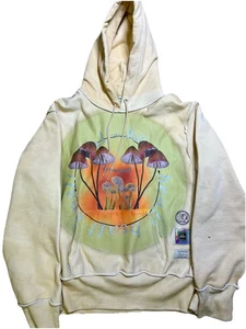 RARE ABC Advisory Board Crystals Hoodie XXL Heal Mushroom Graphic Cream Future - Bild 1 von 8