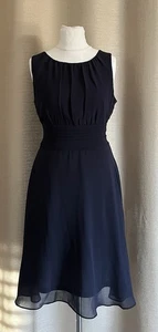 Elegantes ESPRIT Chiffon Kleid blau Größe 40/42 - Bild 1 von 5