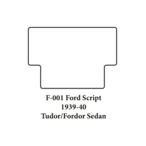 Trunk Floor Mat Cover for 1939-40 Ford Fordor Sedan Ultra High Def Rubber Smooth - Picture 1 of 25