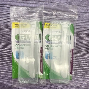 2 GUM Proxabrush Go-Betweens Ultra Sottili - Spazzolini Interdentali Angolati Extra-Fine - Foto 1 di 3