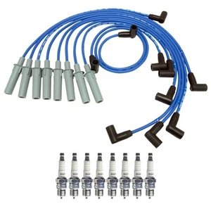 NGK Wire Set & 8 Racing Spark Plugs Kit for Grand Cherokee Grand Wagoneer 5.2 V8 - Picture 1 of 1