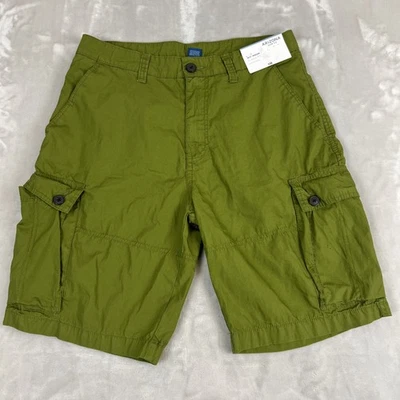 Arizona Jean Co Shorts Mens 32 Green Cargo Cotton Classic Lightweight Y2K Grunge - Image 1 of 4