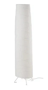 IKEA VICKLEBY White Floor Lamp Handmade 54 " Rice Paper Home Bedroom Decorations - Picture 1 of 5