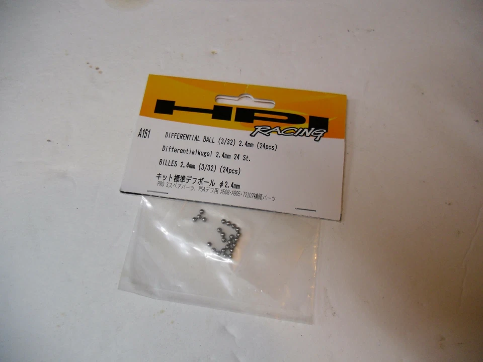 HPI A151 DIFFERENTIAL BALL 3/32, 2.4mm (24 pcs)  NEW  fits RS4 - Image 1 of 1