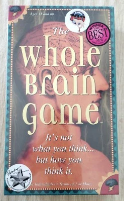 Игра The Whole Brain 1999 Creative Mind Games правый мозг левый мозг возраст 11+ - Изображение 1 из 4