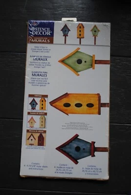 NEW PLAID Stencil Decor Elements For Murals Birdhouses 26853 - Image 1 of 3