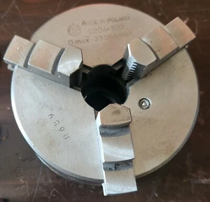 ⭐3204-4" BISON (FPU) 3-Jaw Self-Centering Scroll Chuck Plain Back⭐ - Picture 1 of 13