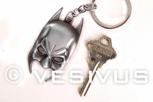 LLAVERO - DC Batman Máscara Murciélago NÍQUEL - Llave Accesorio Gris Nerd Geek Superhéroe - Imagen 1 de 1