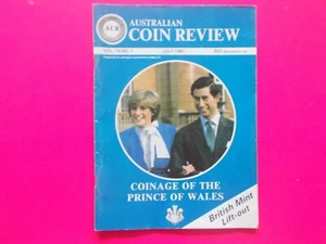 AUSTRALIAN COIN REVIEW PRINCE OF WALES / PRINCESS LADY DIANA SPENCER - JULY 1981 - Picture 1 of 5