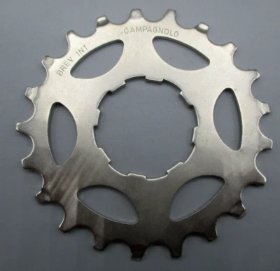 NOS Campagnolo 8 speed cassette cog Lettered 1st gen 21T Nickle finish - Image 1 of 2