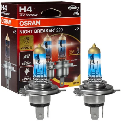 OSRAM H4 NIGHT BREAKER 220 Halogen bis zu +220% Model 2024/25 DUOBOX - Bild 1 von 3