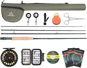 Extreme Tino Fly Fishing Combo Kit 4/5/6/7/8 Starter Fly Rod and Reel Outfit - Picture 1 of 7
