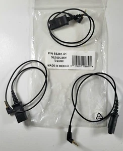 3 x Plantronics 2.5mm 4-pole plug to QD Cord for Cisco 7920 7921 7925 7926 7929 - Picture 1 of 2