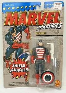 Marvel Super Heroes US Agent Shield Launcher Action Figure Toy Biz 1994 - Picture 1 of 10