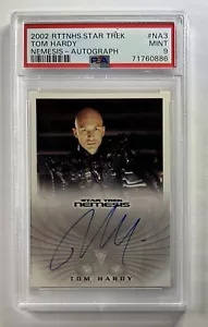 2002 Rittenhouse Star Trek Nemesis Shinzon Tom Hardy Autograph NA3 PSA 9 Mint - Picture 1 of 2
