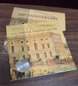 2001 P U.S. Capital Visitor Center Commemorative Uncirculated Half Dollar - Picture 1 of 8