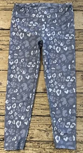 Eddie Bauer Girls Gray Cheetah Print Tights Size 7/8 - Picture 1 of 9