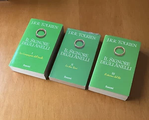 IL SIGNORE DEGLI ANELLI Trilogia Rusconi TOLKIEN - Edizione verde - 1993 / 1999 - Foto 1 di 9