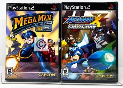 Mega Man Anniversary Collection + Mega Man X Collection  - PS2 - New - Image 1 of 4