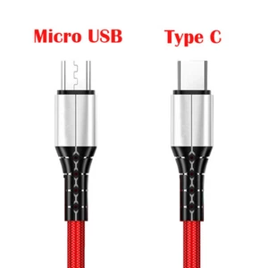 5ft 3ft Micro USB Cable Type-c Charging Data Wire for Samsung Xiaomi Android - Picture 1 of 18
