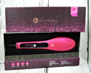 Tiri Professional Hot Smoothing System Digital Straightening Brush IONIC Fuchsia - Picture 1 of 11