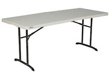 Lifetime 80382 Commercial Fold-in-half Table 6-foot Almond