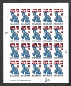 SCOTT #4020 SUGAR RAY ROBINSON 39¢ 20 Stamp Sheet MNH Free Shipping - Picture 1 of 2