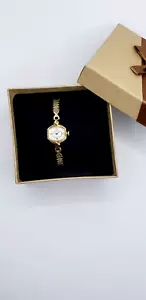 Vintage Bulova 10K RGP Gold Plated M6 Women's watch New Battery - Picture 1 of 12