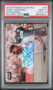 JOSEF MARTINEZ ROOKIE 2018 Stadium Club MLS PSA 9 MINT AUTO 10 ATLANTA UNITED - Picture 1 of 1