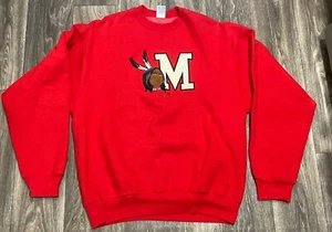 VTG 80s 90s Miami University Ohio Redskins Redhawks Sweatshirt Embroidered XL - Picture 1 of 6