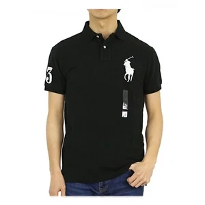 Polo Ralph Lauren Manga Corta Personalizado Calce Ajustado Big Pony Polo - Negro - - Imagen 1 de 2