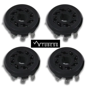 4 enchufes de tubo de baquelita de 8 pines, muy adecuados KT88 EL34 6SN7 6SL7 6V6 5AR4, etc. - Imagen 1 de 6