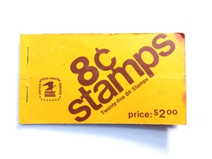 Vintage US Eisenhower eight cent stamps book - Picture 1 of 6