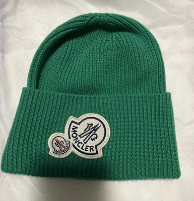 Moncler Berretto Tricot Men’s Green Beanie - Image 1 of 4