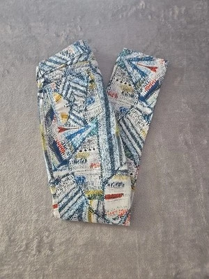 Calça legging feminina Rag & Bone estampa geométrica abstrata perna magra - Imagem 1 de 4