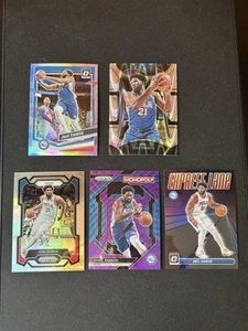(5) Joel Embiid Panini Plata Y Púrpura Prizm Lote Philadelphia 76ers - Imagen 1 de 4