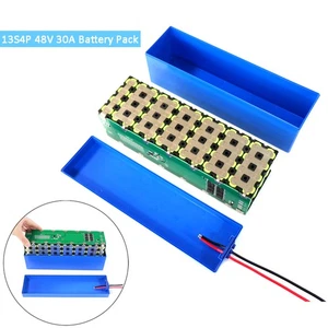 Custodia batteria 13S 48V supporto 13S4P cinghia nichel13S 48V 30A BMS scatola batteria fai da te - Foto 1 di 14
