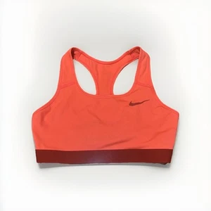 Nike Women’s Medium Support Non Padded Sport Bra w/ Band Bright Crimson Cinnabar - Picture 1 of 7