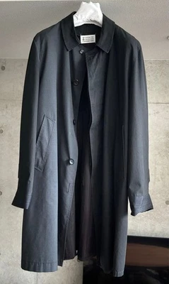 Abrigo artesanal vintage 2004 Martin Margiela Glen Check talla 1 negro longitud 100 cm Foto 1 de 4